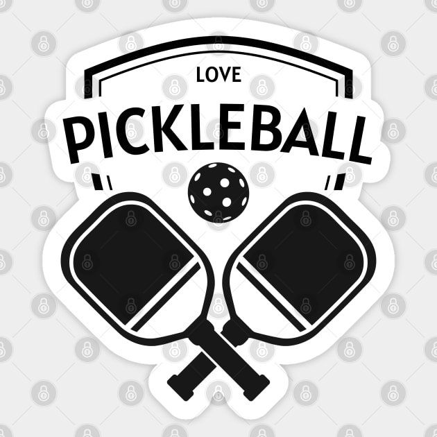 Love Pickleball Sticker by DMS DESIGN